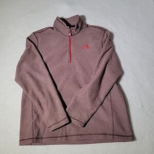 North Face 1/4 Zip Pullover Men Better Sweater -  Red Large Size Hiking Camp